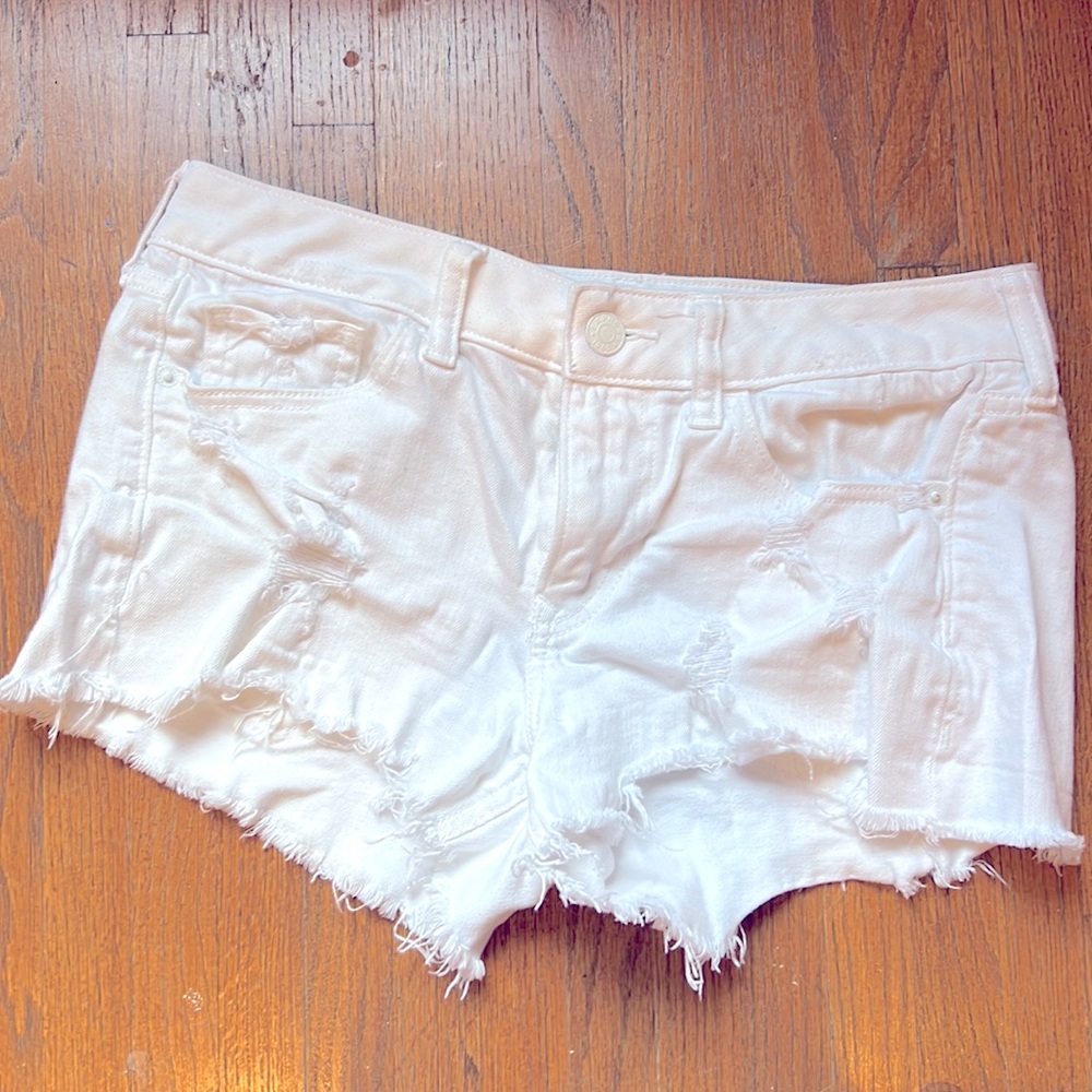 Express Denim shorts,  Size- 2, Color- White
